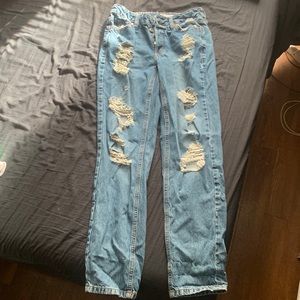 garage ripped jeans